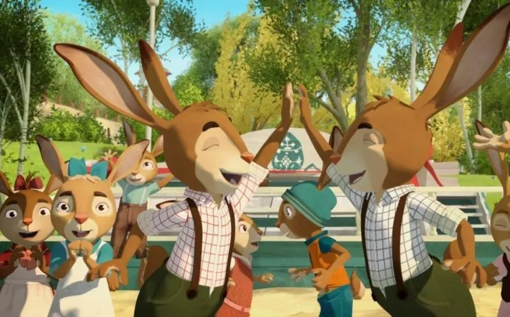 Кадр из Заячья школа (2017) Кадр 3 из мультфильма Заячья школа / Rabbit school (2017)