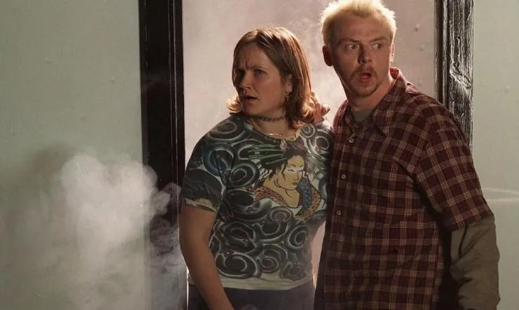 Кадр из Долбанутые (1999) Кадр 1 из сериала Долбанутые / Spaced (1999)