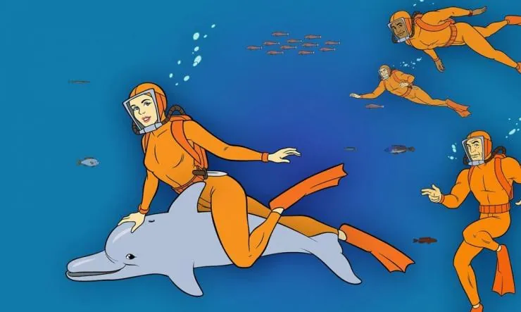 Кадр из МорЛаб-2021 (2000) Кадр 2 из сериала МорЛаб-2021 / Sealab 2021 (2000)