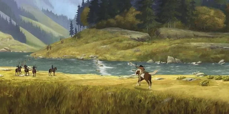 Кадр из Спирит: Душа прерий (2002) Кадр 3 из мультфильма Спирит: Душа прерий / Spirit: Stallion of the Cimarron (2002)
