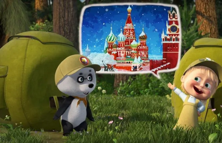 Кадр из Маша и медведь. Новые истории (2014) Кадр 3 из мультфильма Маша и медведь. Новые истории (2014)