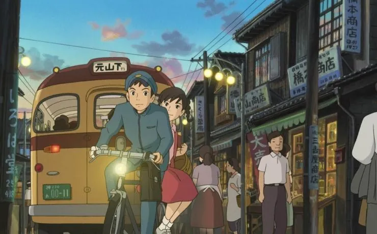 Кадр из Со склонов Кокурико (2011) Кадр 3 из аниме фильма Со склонов Кокурико / Kokuriko-zaka kara (2011)