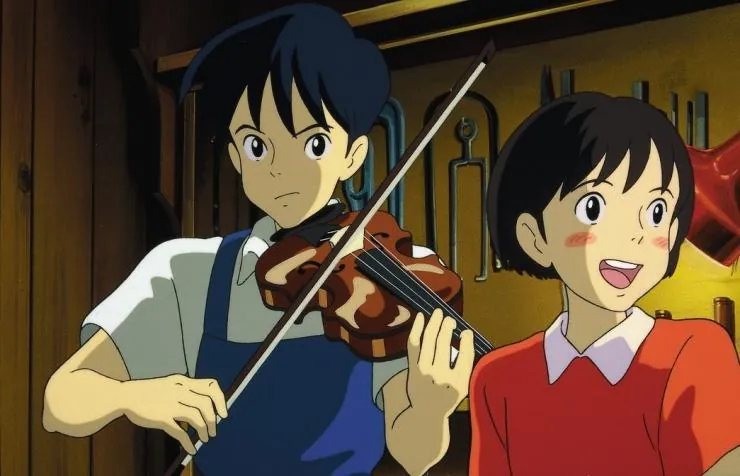 Кадр из Шепот сердца (1995) Кадр 2 из аниме фильма Шепот сердца / Mimi wo sumaseba (1995)