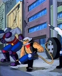 Кадр из Мыши-Рокеры с Марса (1993) Кадр 2 из сериала Мыши-Рокеры с Марса / Biker Mice from Mars (1993)