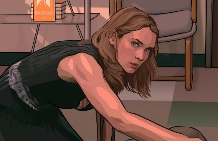 Кадр из Помутнение (2006) Кадр 2 из мультфильма Помутнение / A Scanner Darkly (2006)