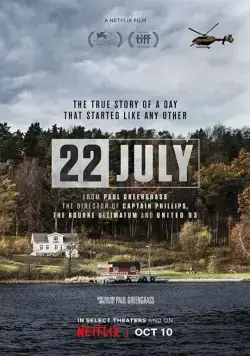 Постер: 22 июля / 22 July (2018)