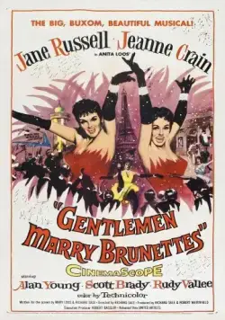 Постер: Джентльмены женятся на брюнетках / Gentlemen Marry Brunettes (1955)