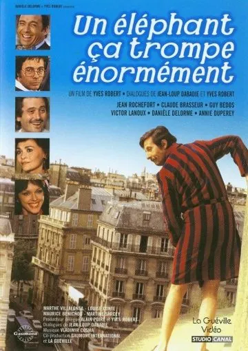 Постер: И слоны бывают неверны / Un éléphant ça trompe énormément (1976)