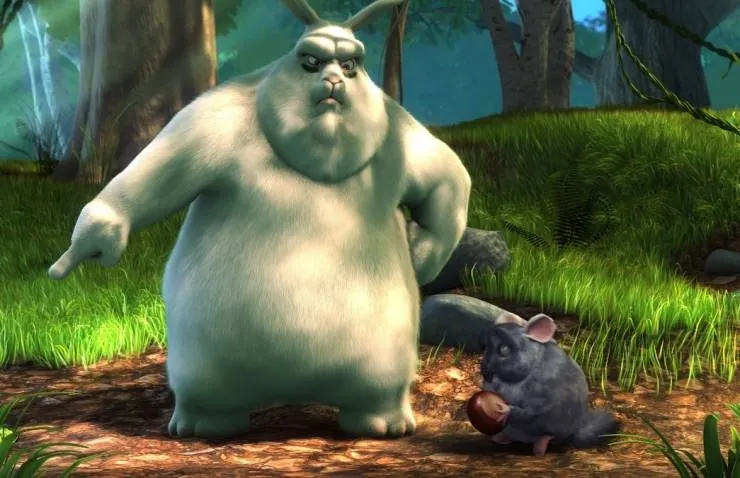 Кадр из Большой Бак (2008) Кадр 3 из мультфильма Большой Бак / Big Buck Bunny (2008)