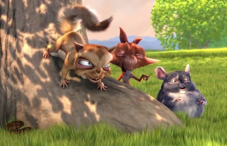 Кадр из Большой Бак (2008) Кадр 1 из мультфильма Большой Бак / Big Buck Bunny (2008)
