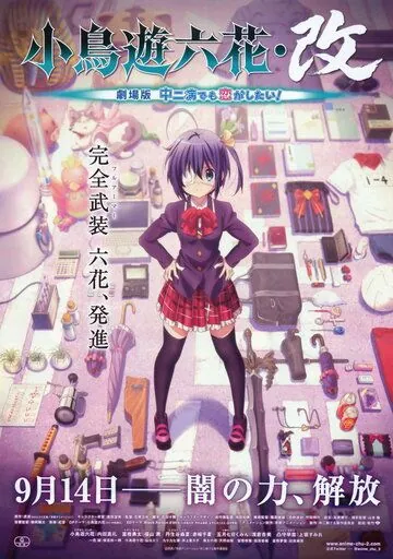 Постер: Чудачество любви не помеха! Фильм о двух влюбленных / Takanashi Rikka Kai: Gekijouban Chuunibyou demo Koi ga Shitai! (2013)