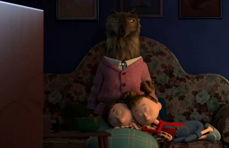 Кадр из Сказки Серого Волка (2016) Кадр 1 из мультфильма Сказки Серого Волка / Revolting Rhymes (2016)