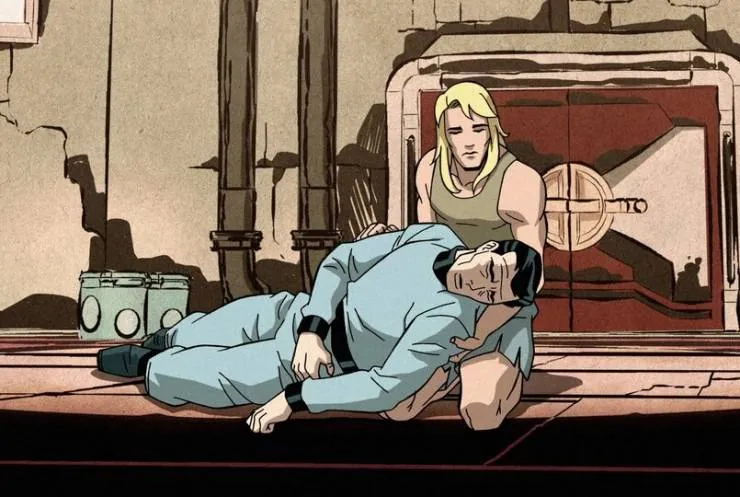 Кадр из Витрина DC: Каманди: Последний мальчик на Земле! (2021) Кадр 3 из мультфильма Витрина DC: Каманди: Последний мальчик на Земле! / DC Showcase: Kamandi: The Last Boy on Earth! (2021)