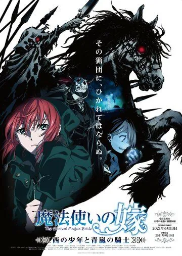 Постер: Невеста чародея: Мальчик с Запада и рыцарь горного тумана / Mahoutsukai no Yome: Nishi no Shounen to Seiran no Kishi (2021)