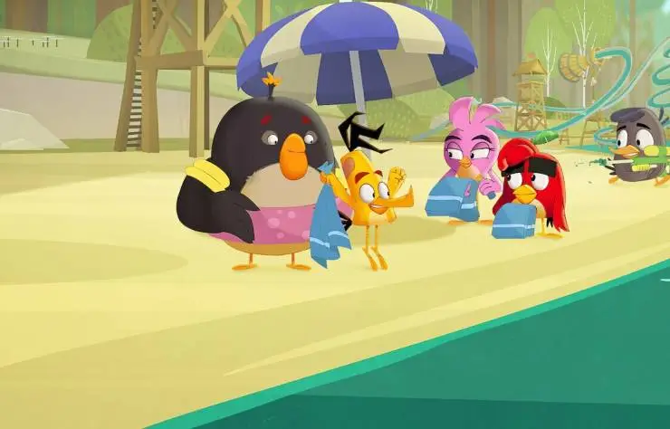 Кадр из Angry Birds: Летнее безумие (2022) Кадр 1 из сериала Angry Birds: Летнее безумие / Angry Birds Summer Madness (2022)