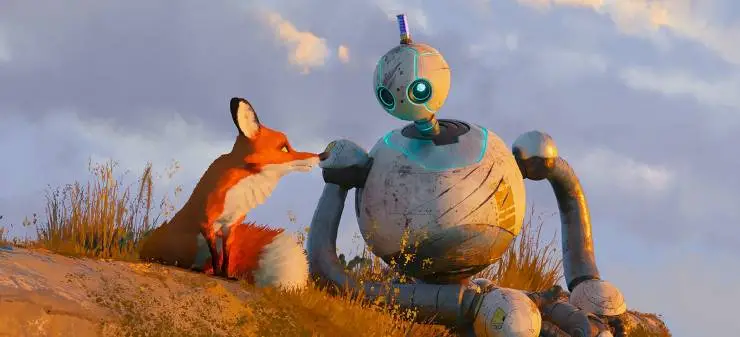 Кадр из Дикий робот (2024) Кадр 2 из мультфильма Дикий робот / The Wild Robot (2024)