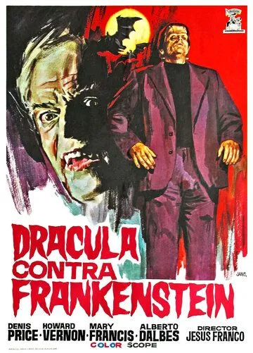 Постер: Дракула против Франкенштейна / Drácula contra Frankenstein (1972)