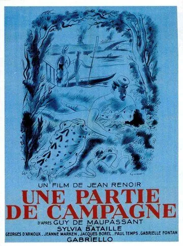 Постер: Загородная прогулка / Partie de campagne (1946)