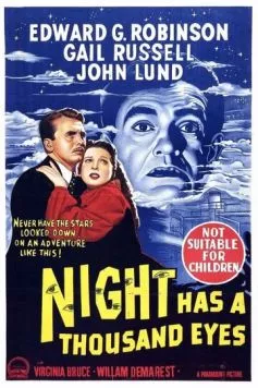 Постер: У ночи тысяча глаз / Night Has a Thousand Eyes (1948)