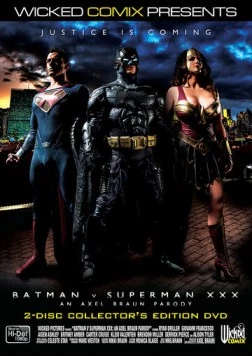 Постер: Бэтмен против Супермена: Пародия для взрослых / Batman v Superman XXX: An Axel Braun Parody (2015)