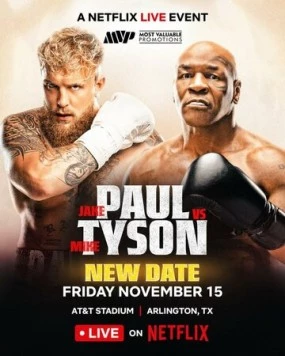 Постер: Джейк Пол против Майка Тайсона / Jake Paul vs. Mike Tyson (2024)