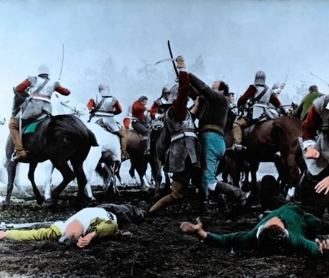 Кадр из Алое лезвие (1963) Кадр 3 из фильма Алое лезвие / The Scarlet Blade (1963)